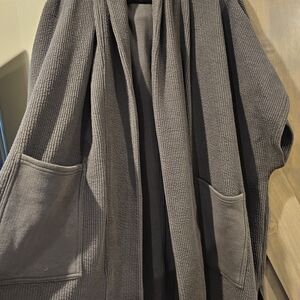 Aerie Charcoal Knit Cardigan